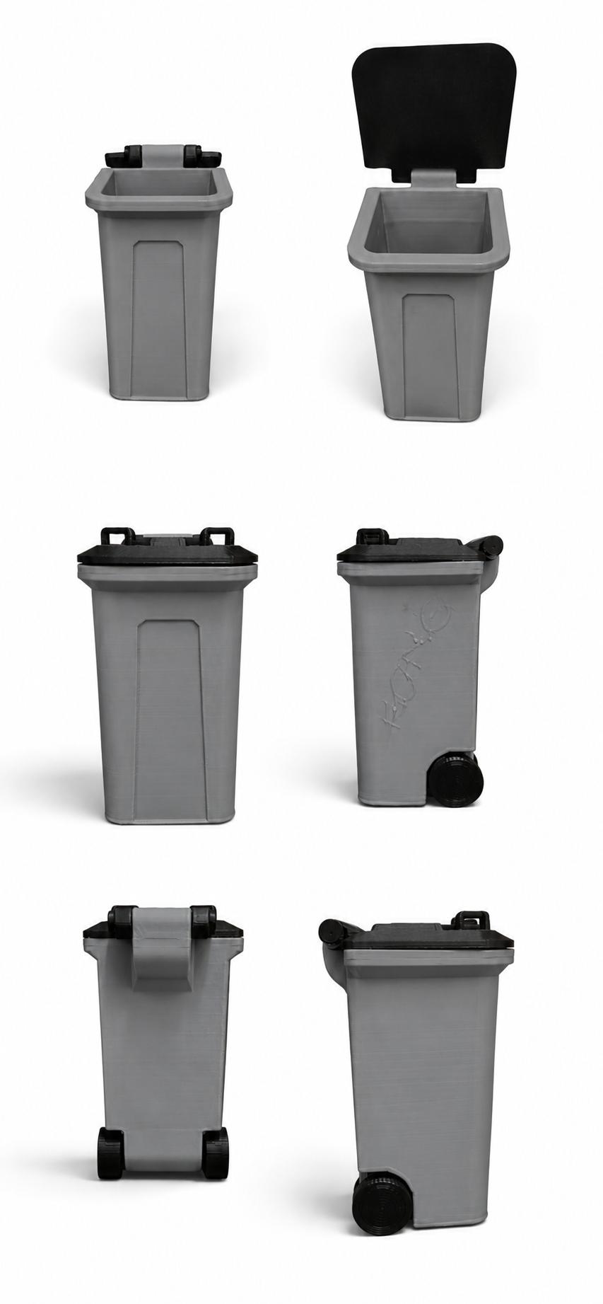 Mini Trash Can – 3D Printed Flip-Top Desk Bin
