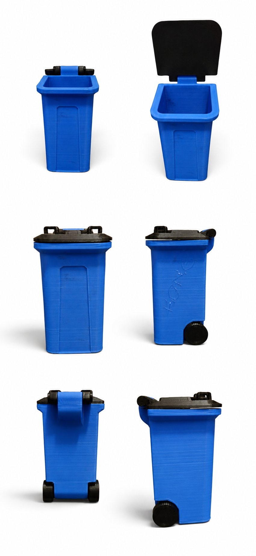Mini Trash Can – 3D Printed Flip-Top Desk Bin